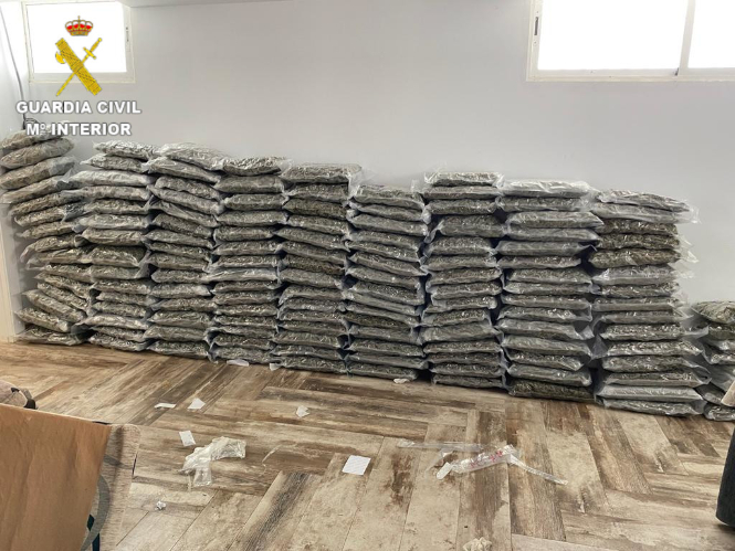 Imagen de la marihuana incautada (GUARDIA CIVIL) 