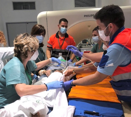 Imagen del simulacro (HUSC)