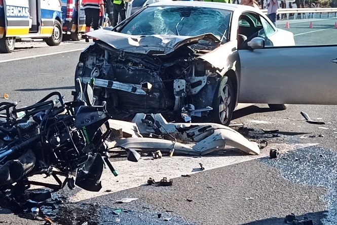 Estado en que han quedado el turismo y las motocicletas (AYTO. ALMUÑÉCAR) 
