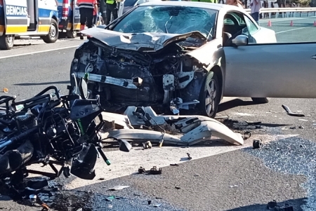 Estado en que han quedado el turismo y las motocicletas (AYTO. ALMUÑÉCAR) 