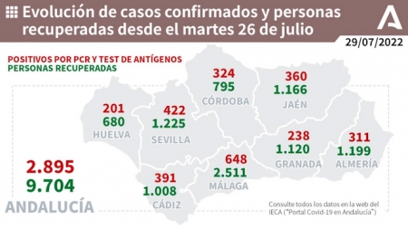 Evolución de la pandemia en Andalucía (JUNTA DE ANDALUCÍA) 
