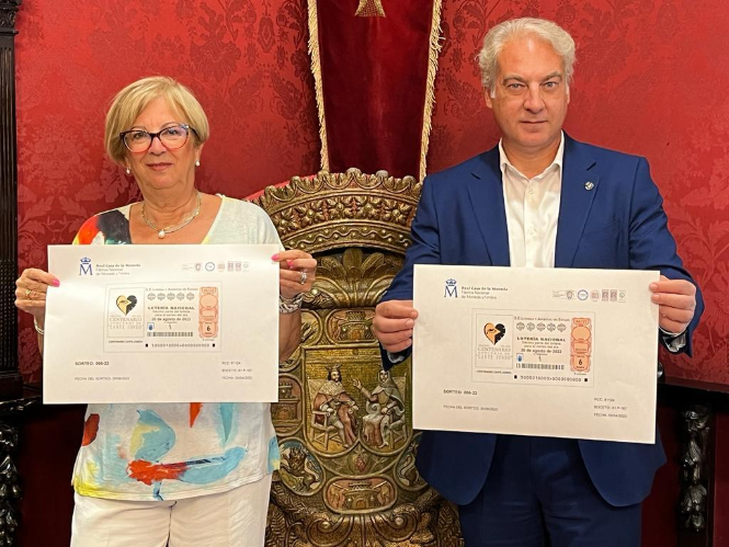 Presentación del boleto del sorteo del 20 de agosto (AYTO.  GRANADA) 