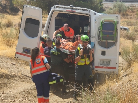 Imagen del rescate (GUARDIA CIVIL) 
