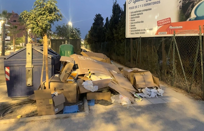 Basura en Playa Granada (VOX) 