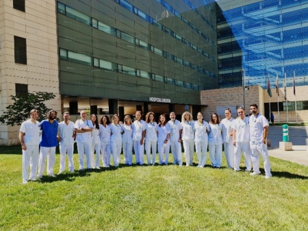 Equipo de fisioterapia del Clínico San Cecilio (HUSC) 