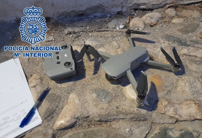 Uno de los drones incautados (POLICÍA NACIONAL) 