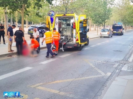 Atropello en el paseo del Salón de Granada (POLICÍA LOCAL DE GRANADA) 