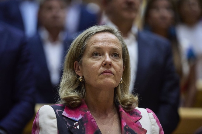 La vicepresidenta primera del Gobierno y ministra de Asuntos Económicos y Transformación Digital, Nadia Calviño (JESÚS HELLÍN / EUROPA PRESS)