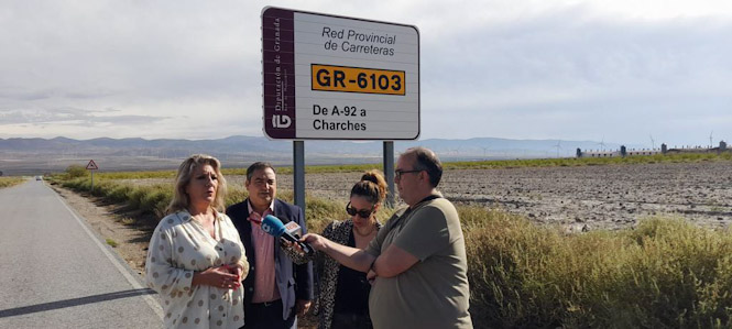 Imagen de la visita a la carretera de Charches (PP)