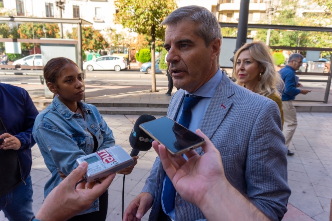 El portavoz del PP en el Ayuntamiento de Granada, César Díaz (PP)