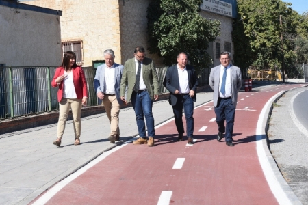 Visita al carril bici (R. MARTÍNEZ / DIPGRA)