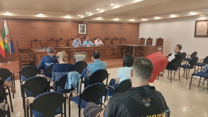 Rueda de prensa en el Ayuntamiento de Alhendín (AYTO. ALHENDÍN)