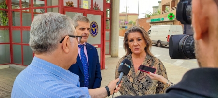 César Díaz y Carmen Lidia Reyes atienden a los medios (PP) César Díaz y Carmen Lidia Reyes atienden a los medios (PP)