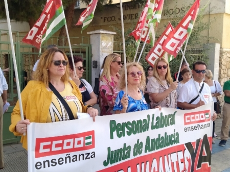 Imagen de la movilización (CCOO) 