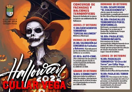 Programación de Halloween en Cúllar Vega y una foto del año pasado (AYTO. CÚLLAR VEGA) Programación de Halloween en Cúllar Vega y una foto del año pasado (AYTO. CÚLLAR VEGA)