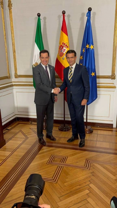Reunión entre Juanma Moreno y Francisco Cuenca (AYTO. GRANADA)