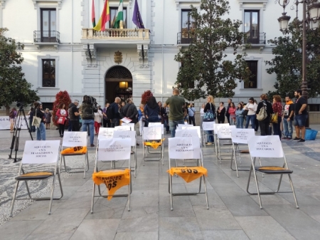 Imagen de la concentración (CGT) 