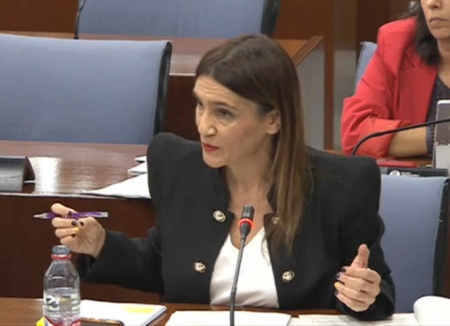 La parlamentaria andaluza del PSOE, Olga Manzano (PSOE)