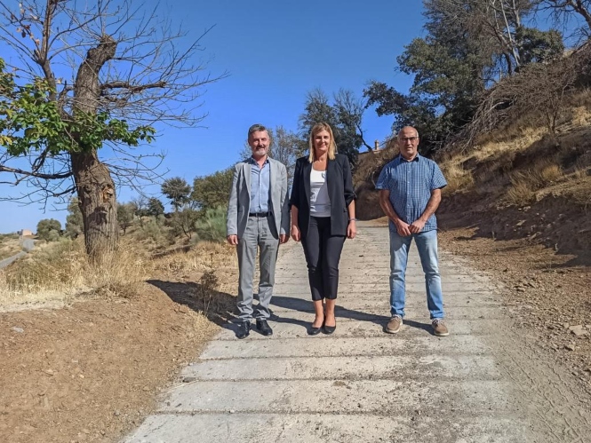 Imagen de la visita a uno de los municipios (JUNTA)