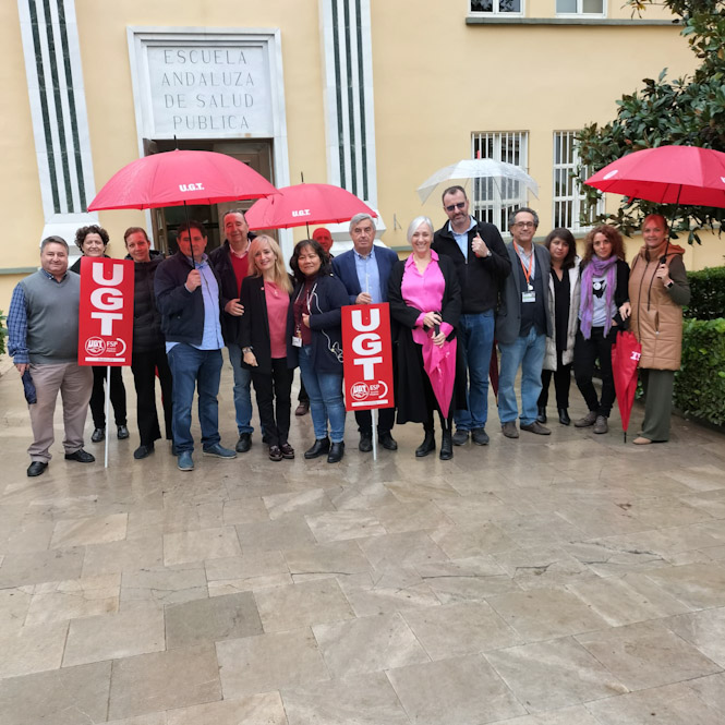 Imagen de la visita a la EASP (UGT)