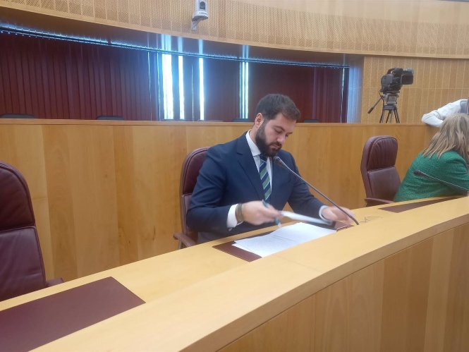 El portavoz de Vox en la Diputación de Granada, Gustavo De Castro (VOX) 