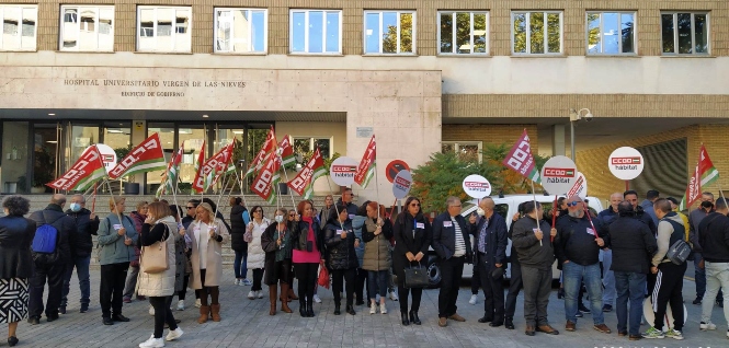 Inagen de la concentración (CCOO)
