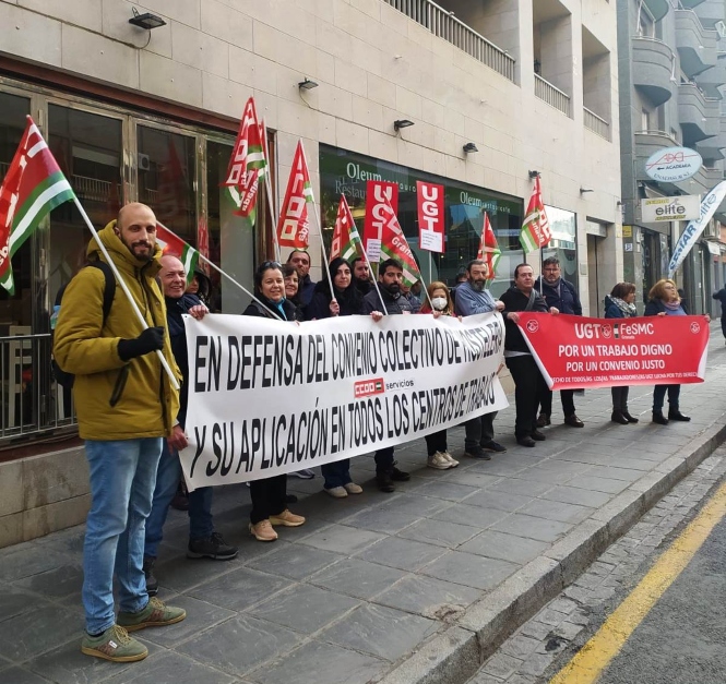 Concentración de hosteleros (CCOO)