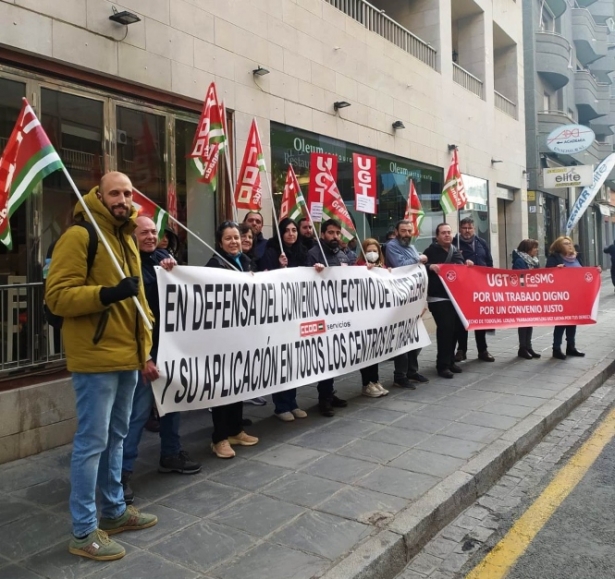 Concentración de hosteleros (CCOO)