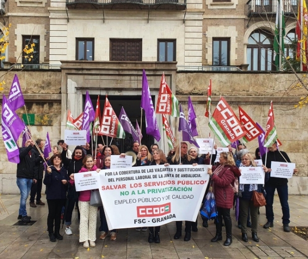 Imagen de la concentración (CCOO) Imagen de la concentración (CCOO)