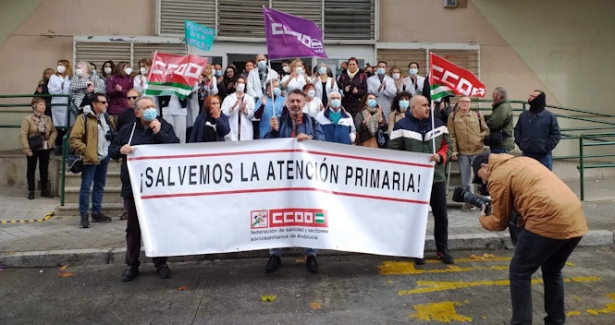 Imagen de la concentración (CCOO) Imagen de la concentración (CCOO)