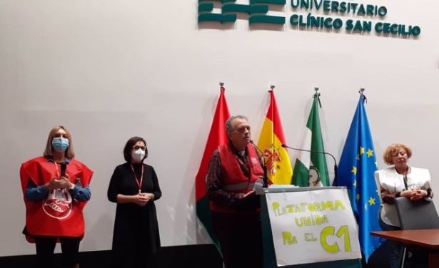 Encierro de TCAE en el Clínico, este pasado jueves (CCOO) Encierro de TCAE en el Clínico, este pasado jueves (CCOO)