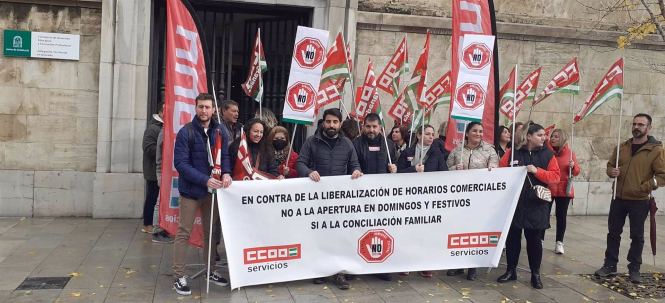 Imagen de la concentración (CCOO) 