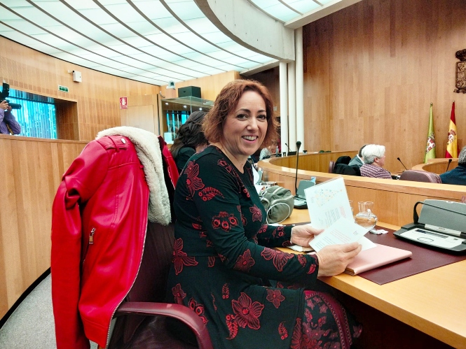 La diputada provincial de IU, Mari Carmen Pérez (IU)