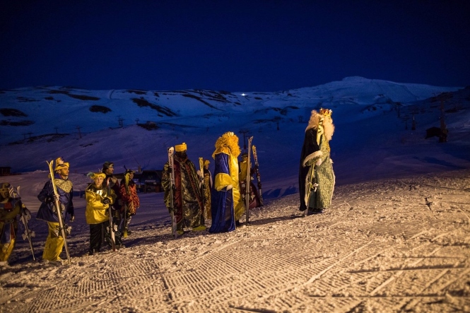 Los Reyes Magos, en Sierra Nevada, en imagen de archivo (CETURSA-SIERRA NEVADA)
