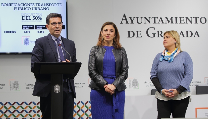 Presentación de las bonificaciones al transporte público (AYTO. GRANADA)