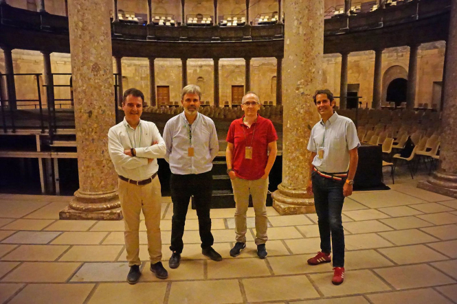 Investigadores que han estudiado la acústica del Carlos V (UGR) 