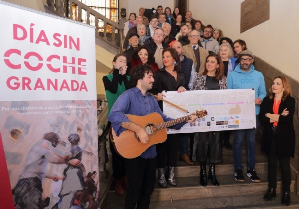 Presentación del Día sin Coche en Gran Vía (AYUNTAMIENTO GRANADA)