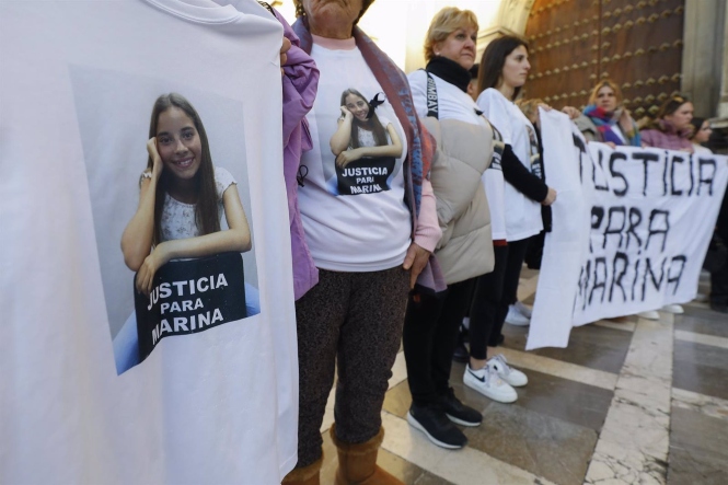 Familiares y amigas de Marina piden justicia antes del juicio por asesinato contra su novia. Archivo (ÁLEX CÁMARA - EUROPA PRESS) 