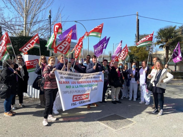 Imagen de la concentración (CCOO)