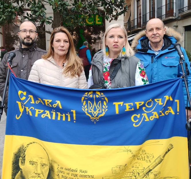 Concentración en solidaridad con el pueblo ucraniano (CS) 