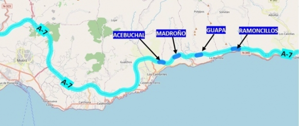 Imagen de la actuación que el Ministerio de Transportes hará en cuatro túneles de la A-7 a su paso por la provincia de Granada (MINISTERIO DE TRASNPORTES) Imagen de la actuación que el Ministerio de Transportes hará en cuatro túneles de la A-7 a su paso por la provincia de Granada (MINISTERIO DE TRASNPORTES)