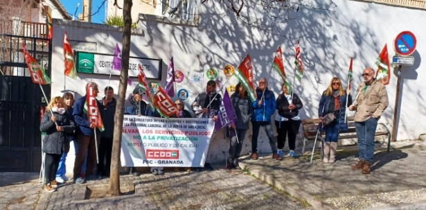 Imagen de la concentración (CCOO) 