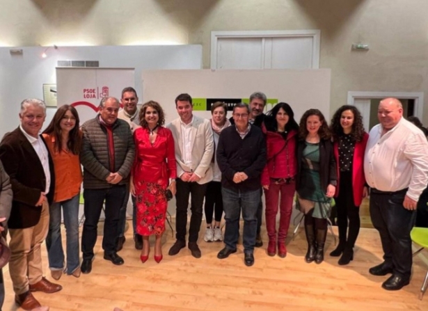 La vicesecretaria general del PSOE y ministra de Hacienda y Función Pública, María Jesús Montero, en un acto en Loja (PSOE GRANADA) 