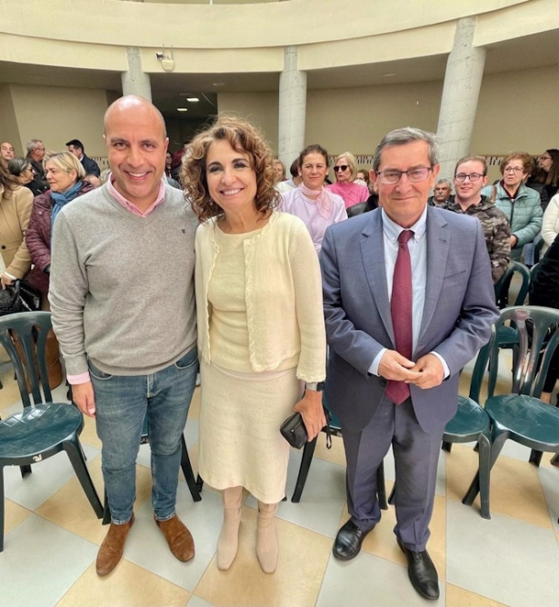 Nazario Montes, María Jesús Montero y José Entrena, en Otura (PSOE)