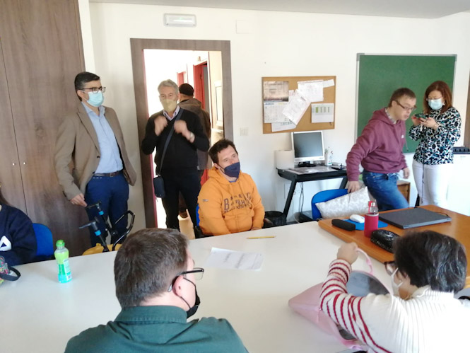 Imagen de la visita a Granadown (JUNTA)