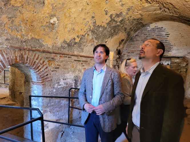 Fernando Egea junto al alcalde de Churriana, Antonio Narváez (JUNTA)