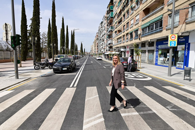 Marífrán Carazo en la Calle Arabial (JUNTA)