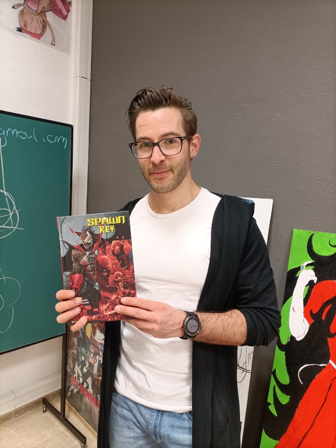 El dibujante catalán afincado en La Zubia Javier Fernández (AYTO. LA ZUBIA) 