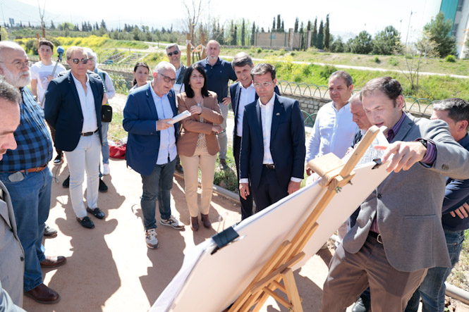 Visita al lugar de las obras (JAVIER ALGARRA/ AYUNTAMIENTO)