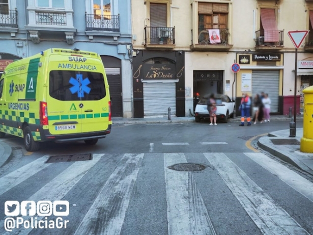 Escenario del atropello (POLICÍA LOCAL DE GRANADA) Escenario del atropello (POLICÍA LOCAL DE GRANADA)